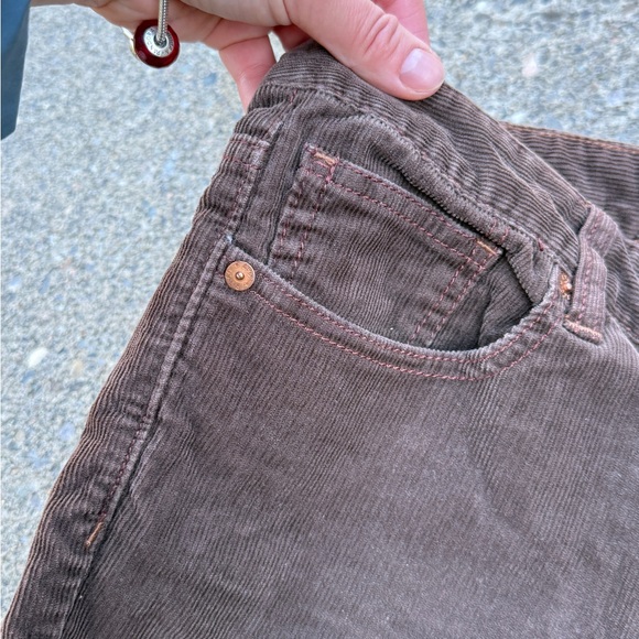 90s Y2K Polo Ralph Lauren Pants Womens Size 8 Bootcut Brown Corduroy Stretch - Picture 5 of 11